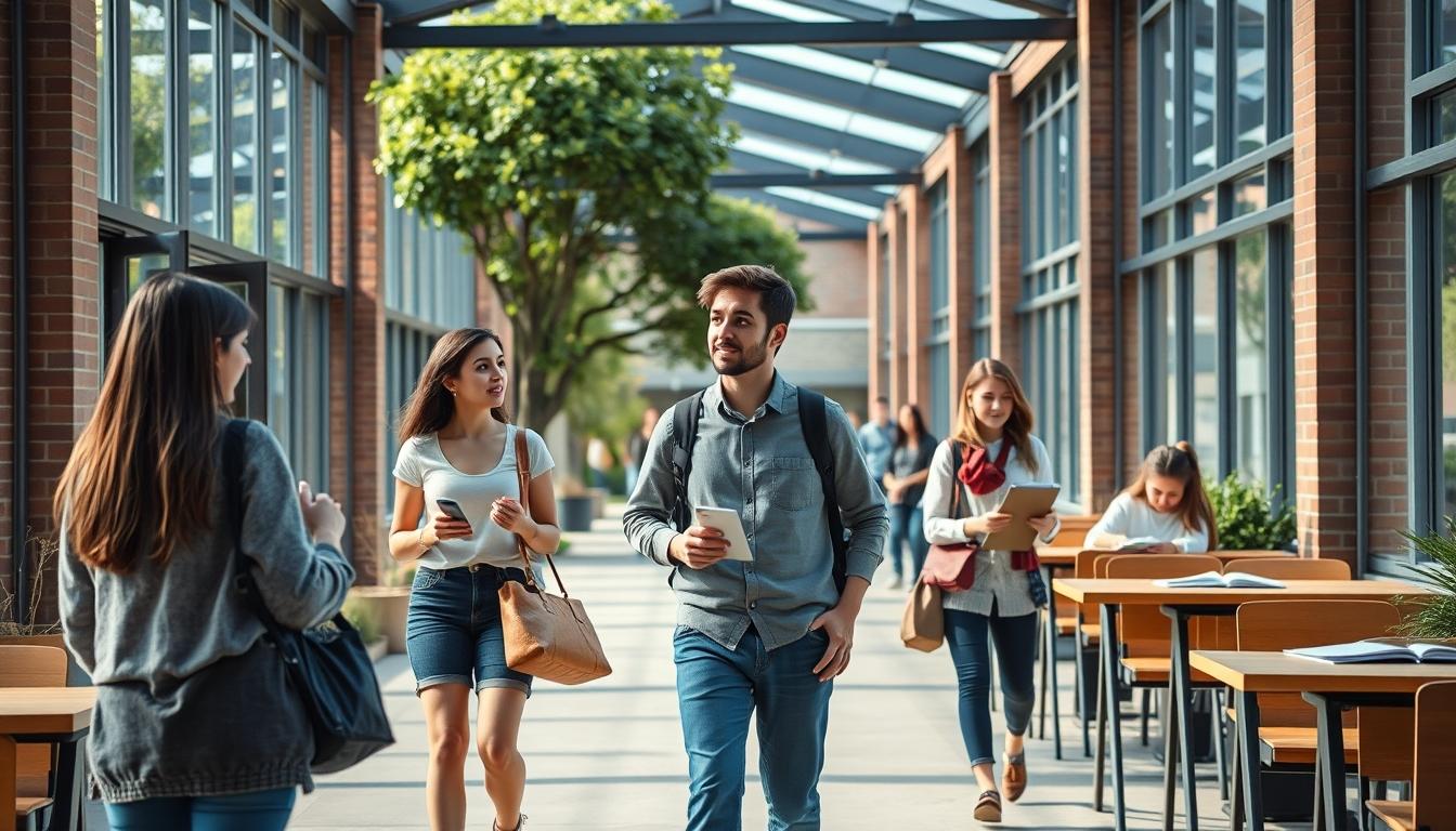 Student developing practical and academic skills